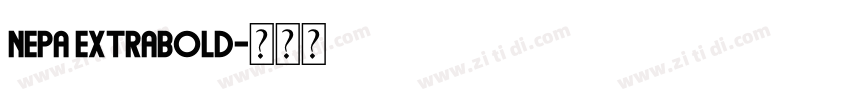 NEPA ExtraBold字体转换